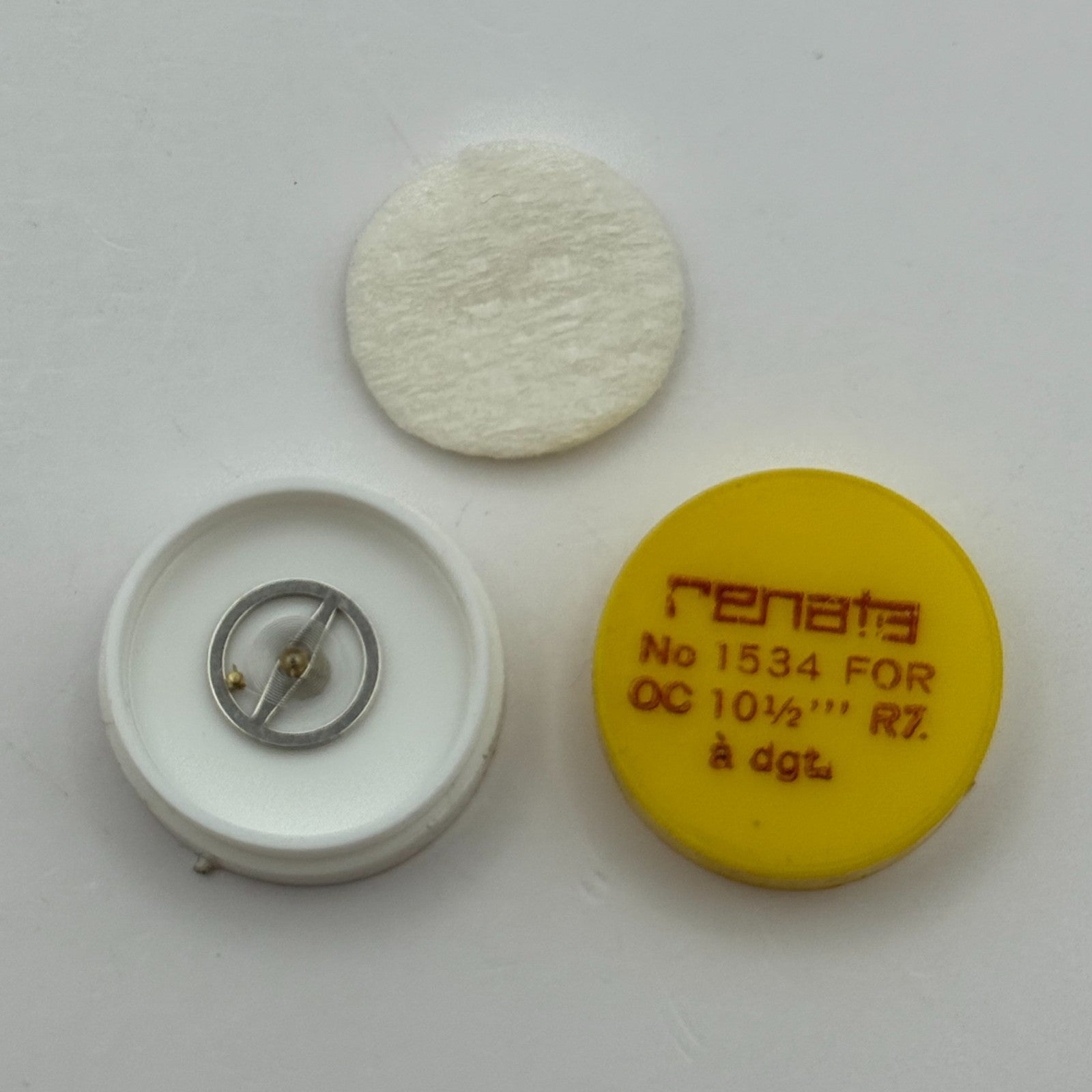 OC RZ Balance Wheel Complete And Spring 10½’’’ a dgt. 1534 Watch Movement Parts 