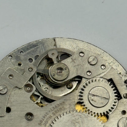 BFG 875 Watch Movement 1 Jewel Manual Wind Swiss Vintage Parts Repair 31.1mm