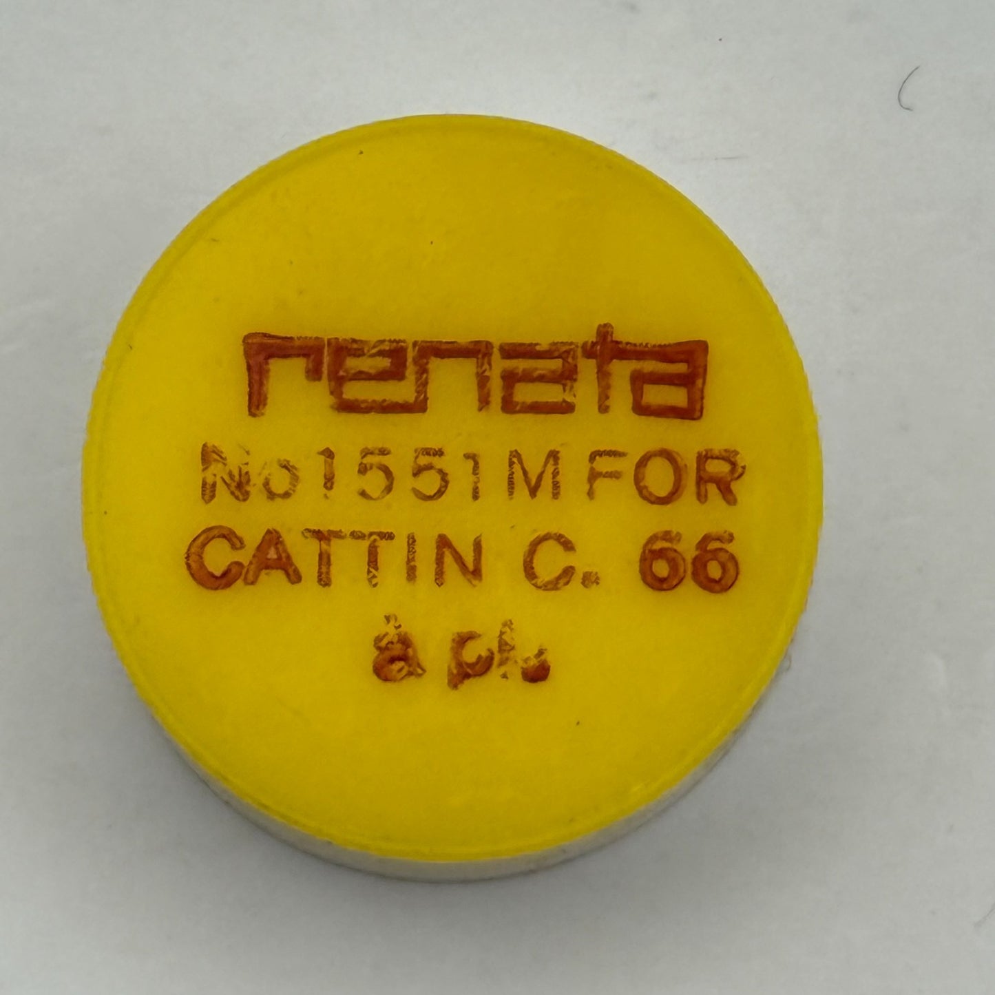 Cattin C66 Balance Wheel Complete And Spring  1551 M Watch Movement Parts NOS