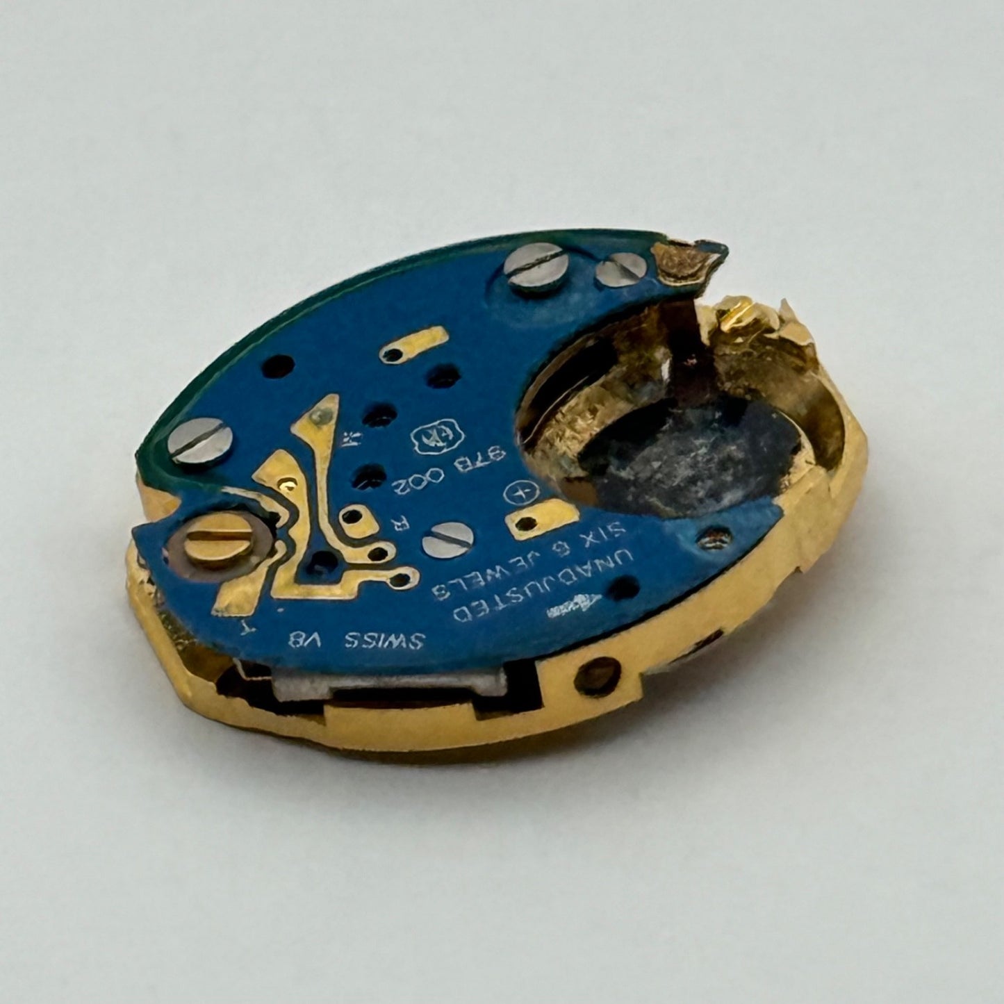ETA 978.002 Quartz Watch Movement Incomplete Swiss Ladies Vintage Parts Repair