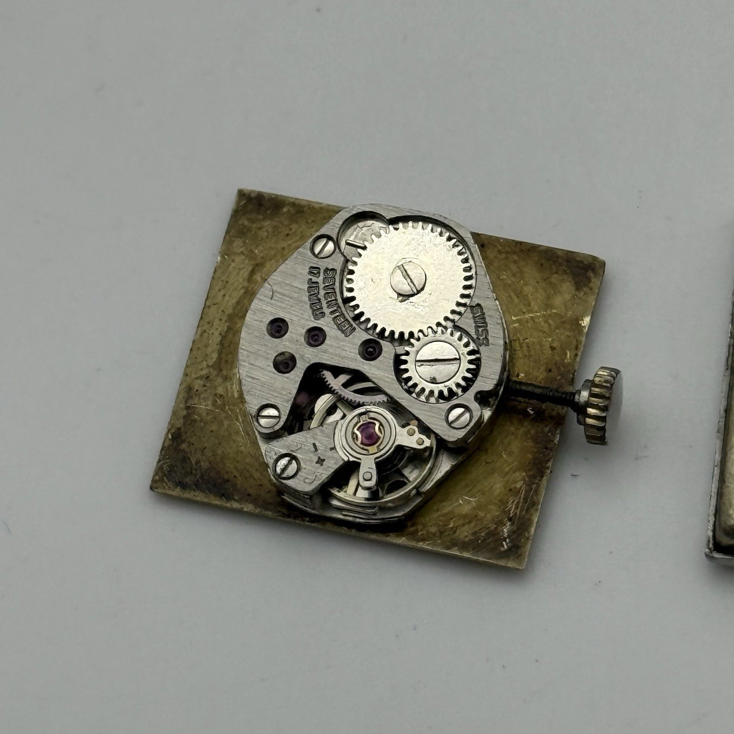 24mm Vintage Ladies Swiss Emperor Gold Plated Manual Wind Swiss FHF Watch PARTS
