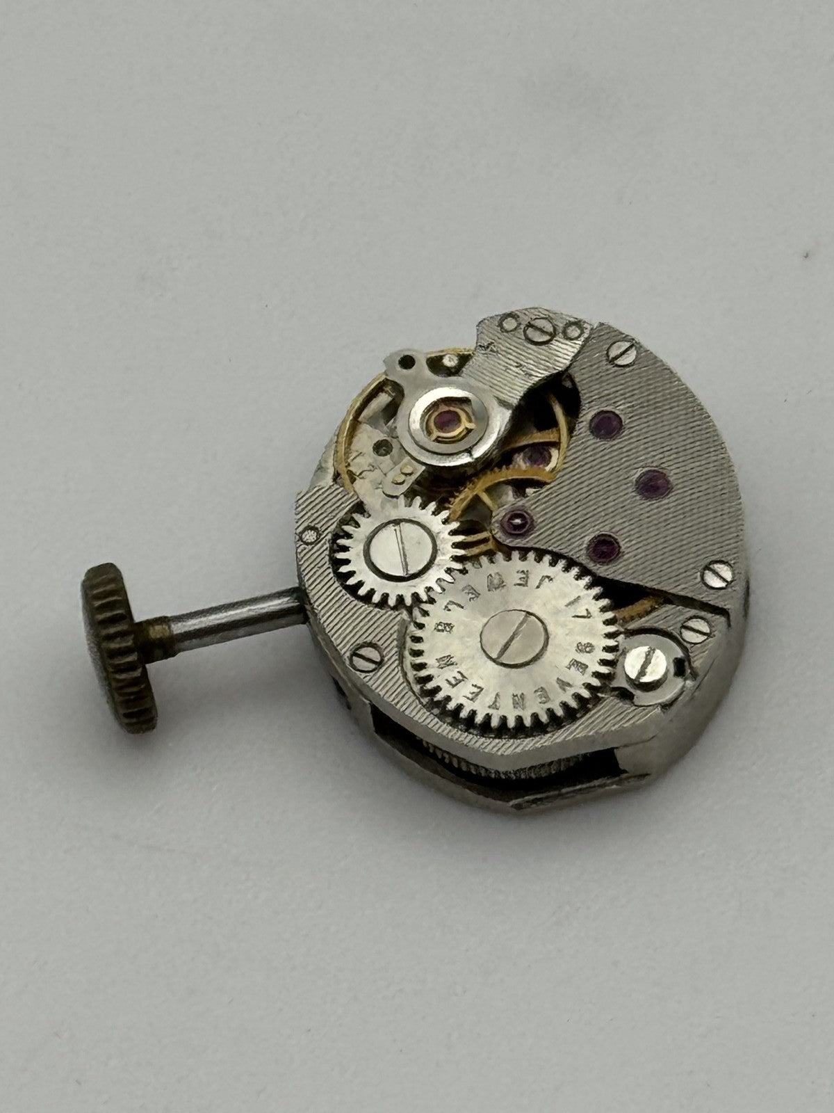 12.9mm Vintage Unknown Cal 121 Manual Wind Swiss Watch Movement PARTS REPAIR