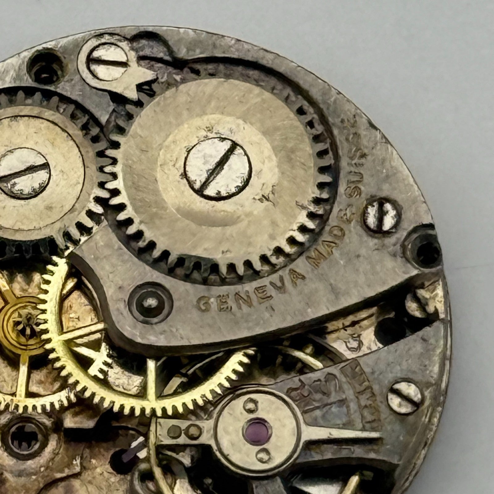 Geneva Made Suisse 785 Watch Movement Vintage Swiss Parts Repair 19.7mm