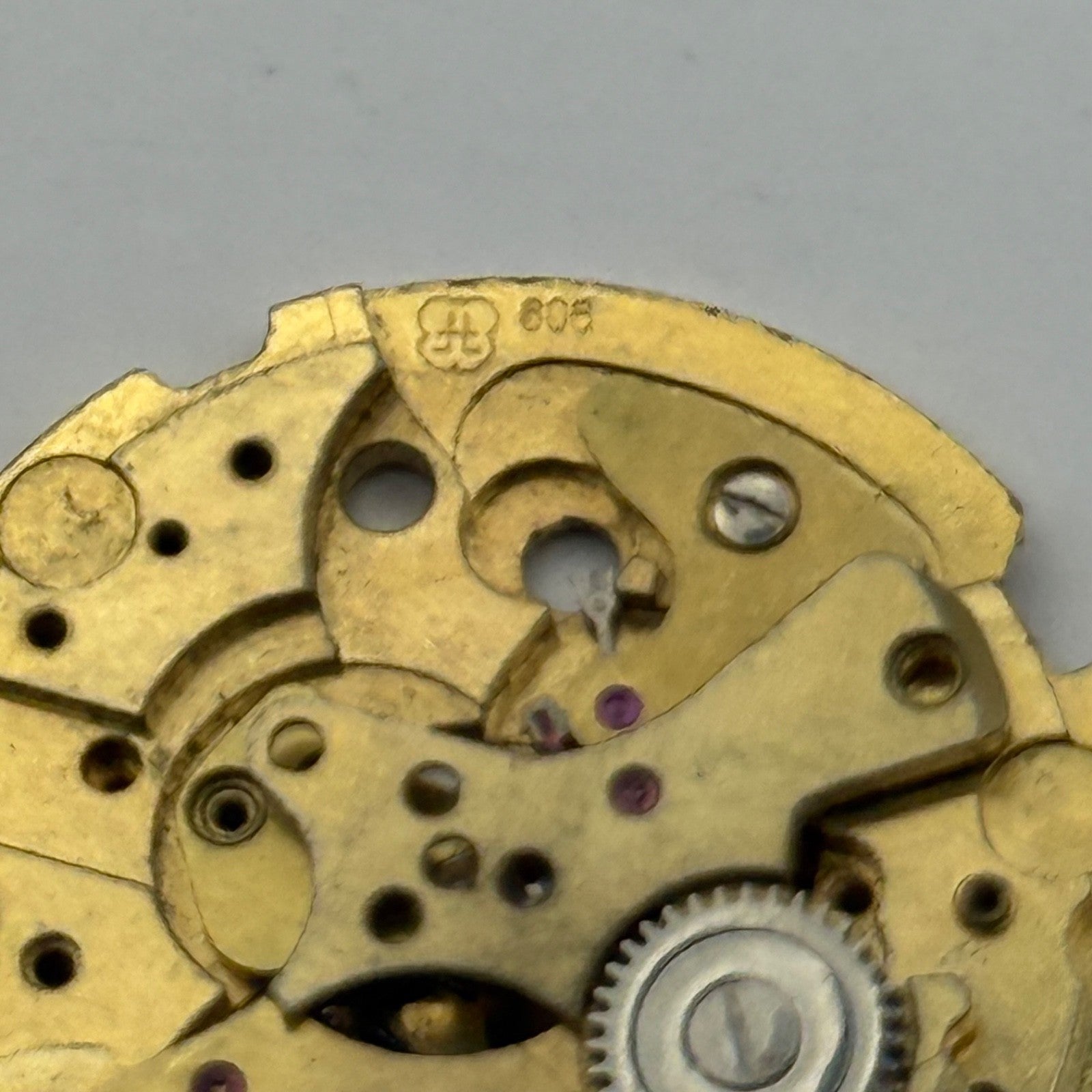 FHF 909 Watch Movement Manual Wind Vintage Swiss Incomplete Parts Repair 25.9mm