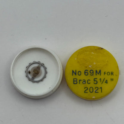 Brac 2021 Balance Wheel Complete And Spring  5¼’’’ 69 M Watch Movement Parts NOS