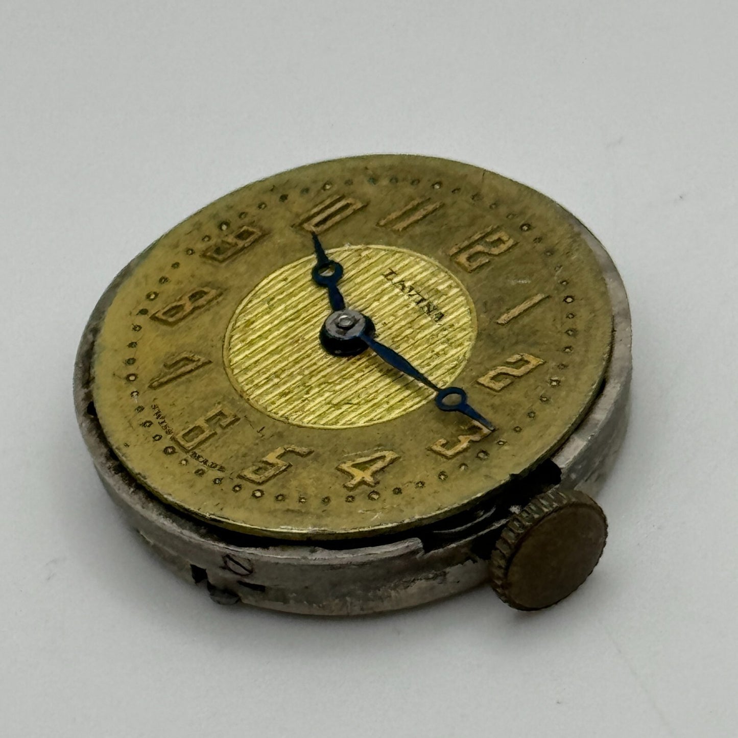 23.6mm Running Lavina Cal 705 Manual Wind Watch Movement Swiss Vintage PARTS