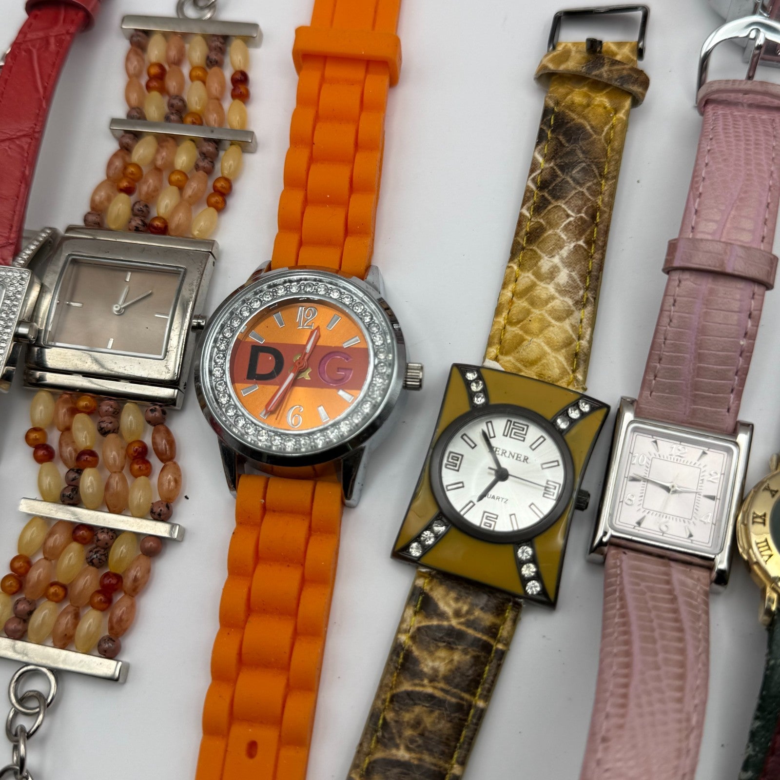 Bundle Of 15 Quartz Watches Job Lot Modern / Vintage Untested Parts / Repair