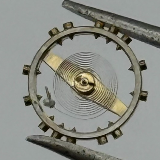 FEF 6600 Balance Wheel Complete And Spring  1181 M Watch Movement Parts NOS