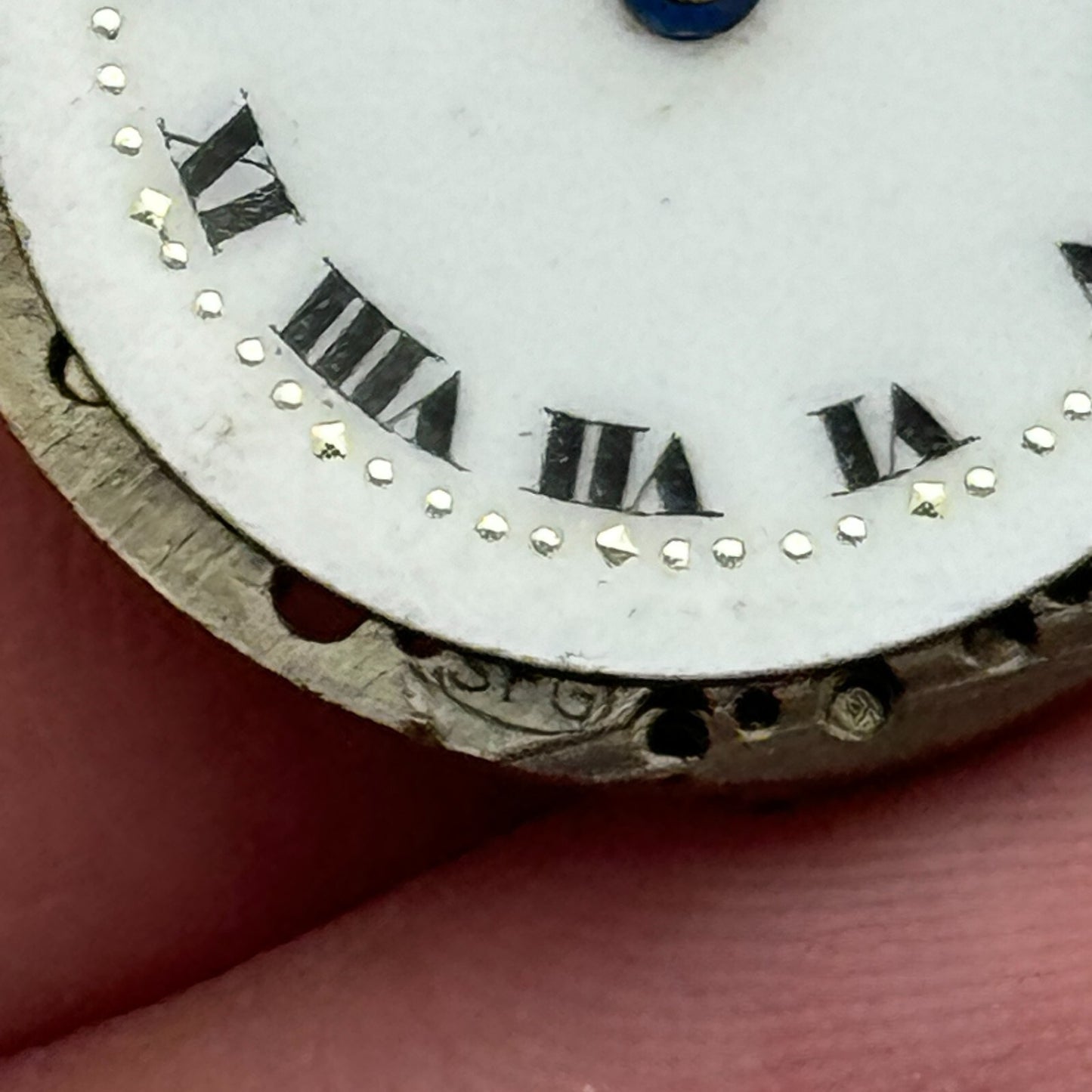 23.6mm SFG Porcelain Dial Swiss Trench Watch Movement Manual Wind PARTS SPARES