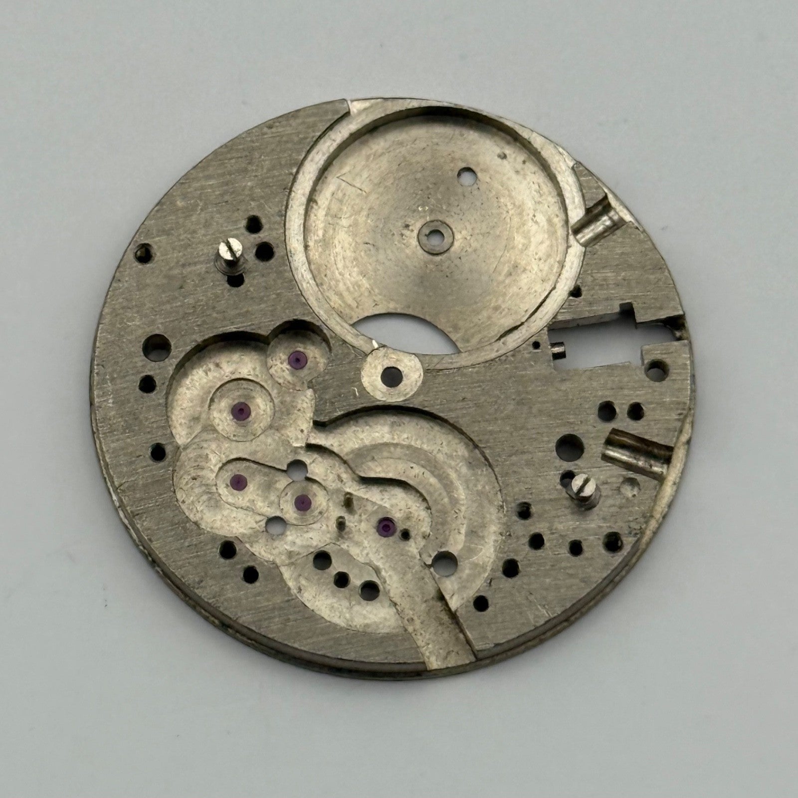 Landeron Brevet Main Plate Watch Movement Chronograph Vintage Swiss Parts 31.5mm