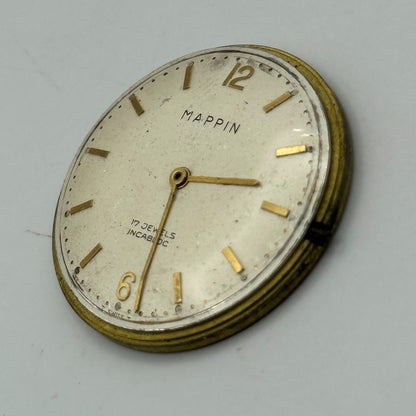 FHF 72 Watch Movement Mappin Manual Wind Vintage Swiss Parts Repair 31.6mm