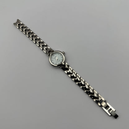 Henley Ladies Quartz Watch White Dial Silver Tone Bracelet Japan Working 21mm