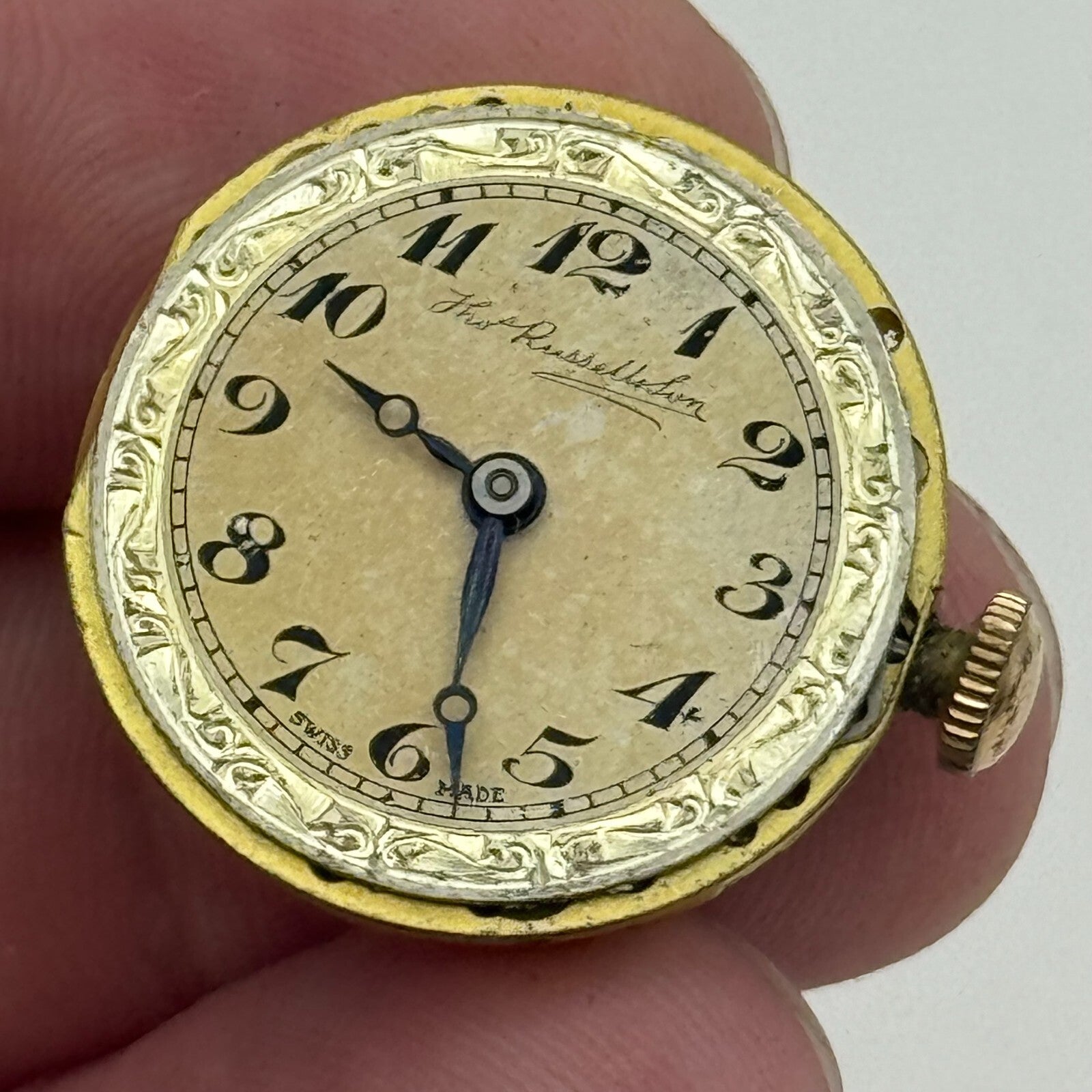 23.6mm Thomas Russell & Son Premier Balance Ok 7 Jewels Watch Movement PARTS