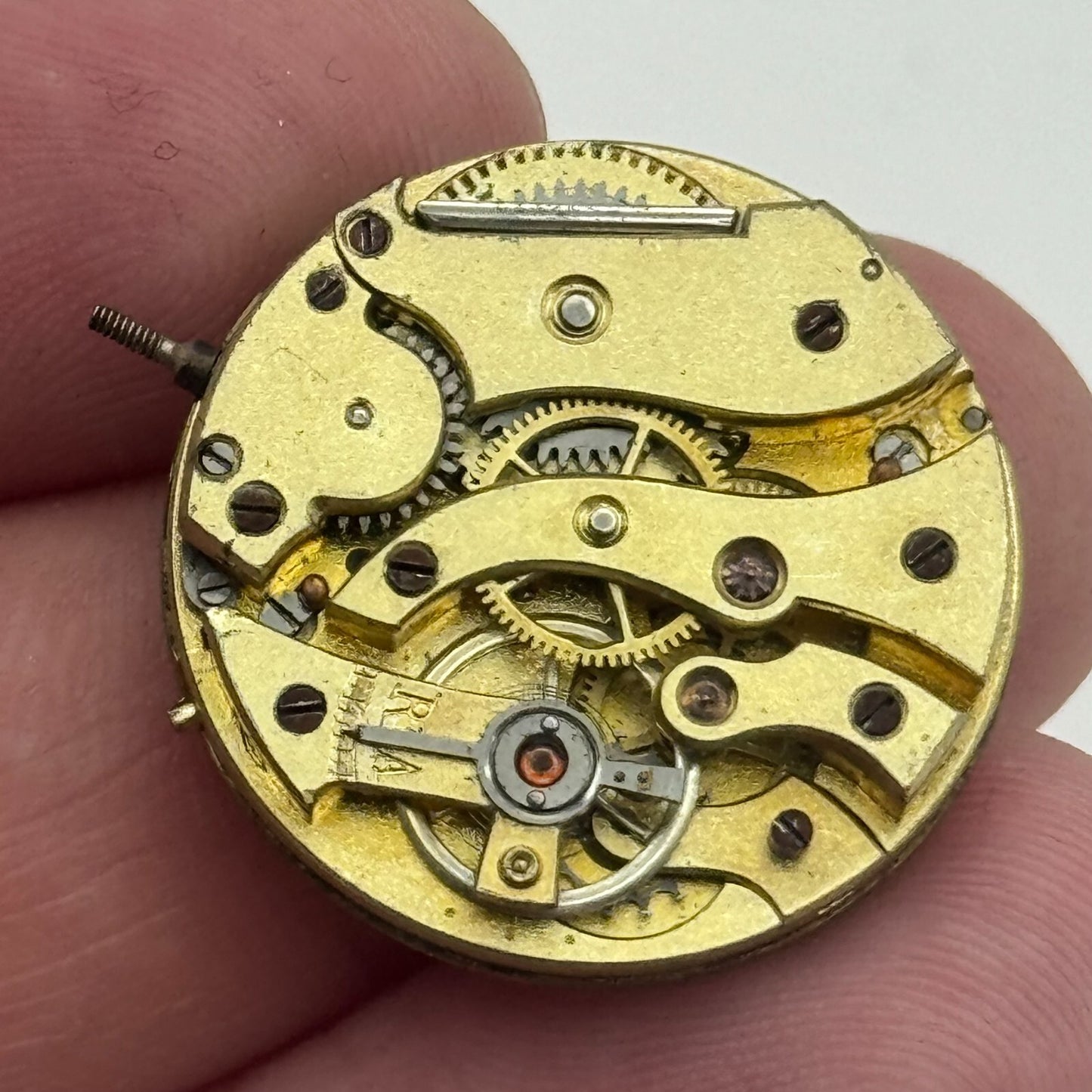 24.1mm Unidentified High Grade Manual Wind Watch Movement Vintage PARTS REPAIR