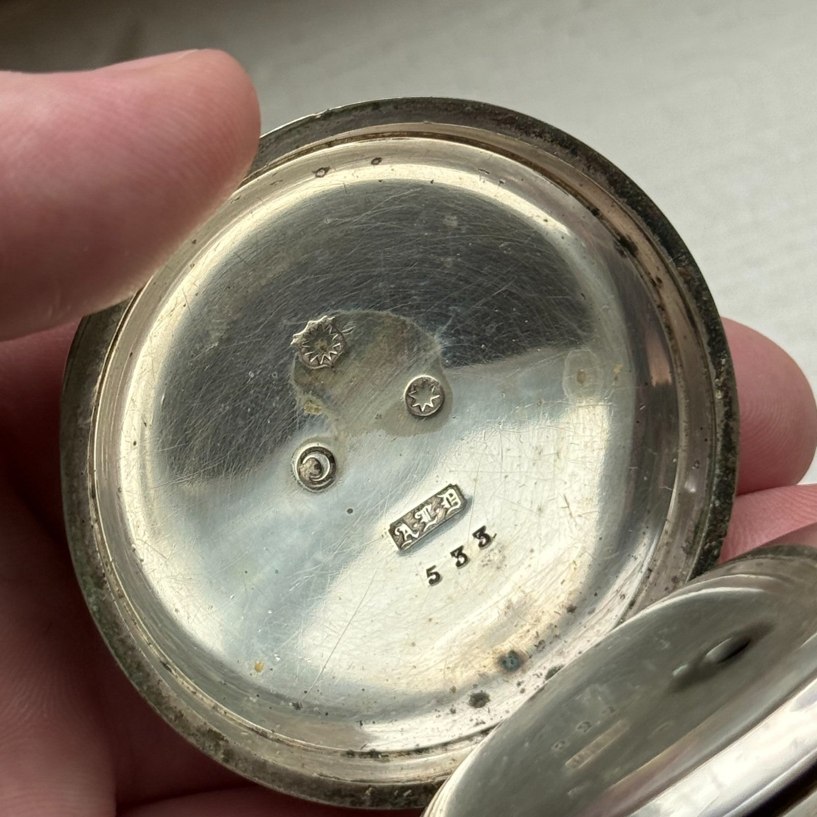 Waltham Airedale Model 1877 Pocket Watch Antique American Parts Repair ALD 54mm