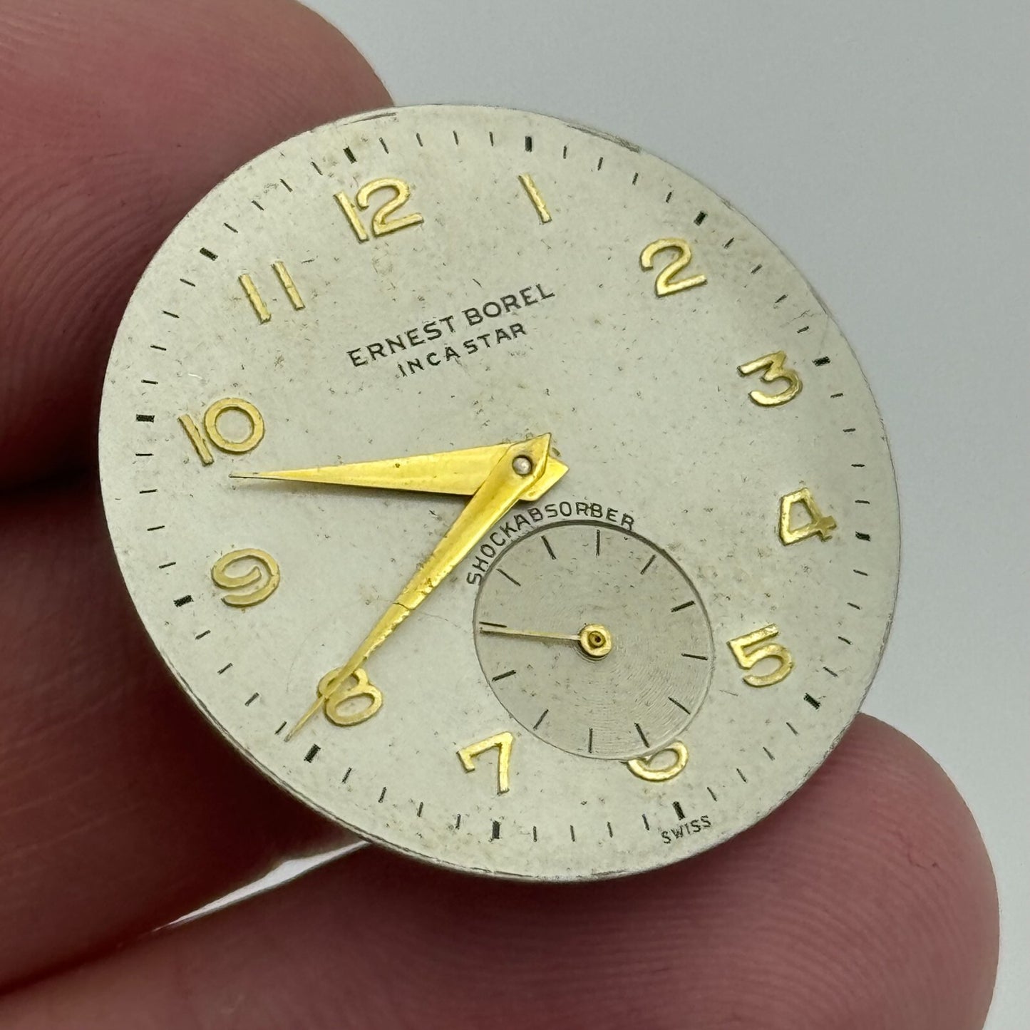 26mm Ernest Borel Incastar Manual Wind 17 Jewels Watch Movement Swiss Made PARTS