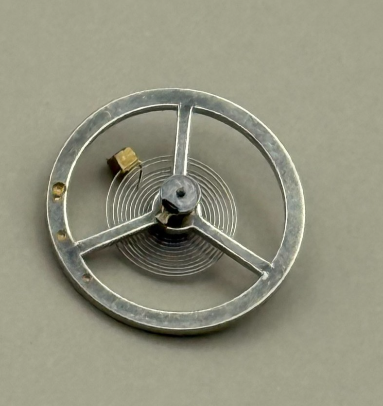 Brac 300 301 Balance Wheel Complete And Spring 1604 Watch Movement Parts NOS