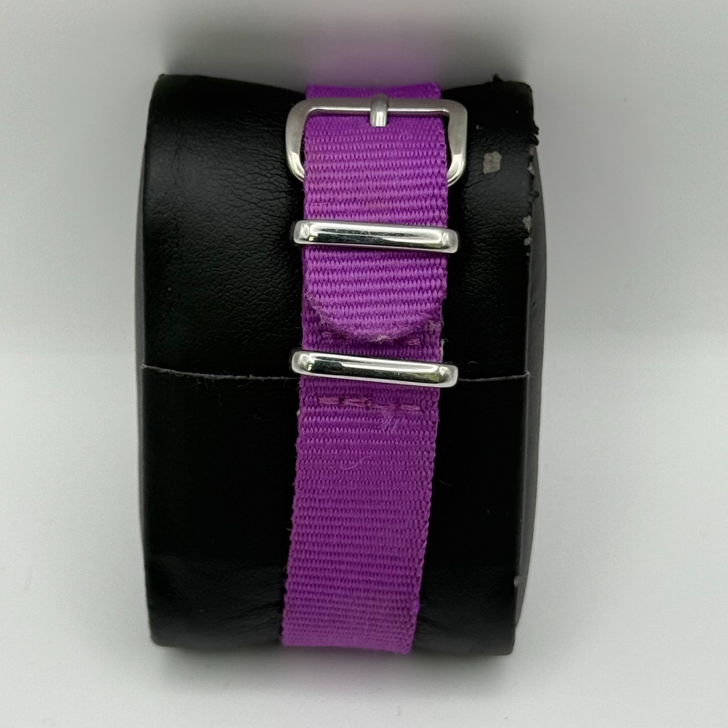 Zeiger Ladies Quartz Watch Rainbow Dial Purple Strap Working 33mm New Battery