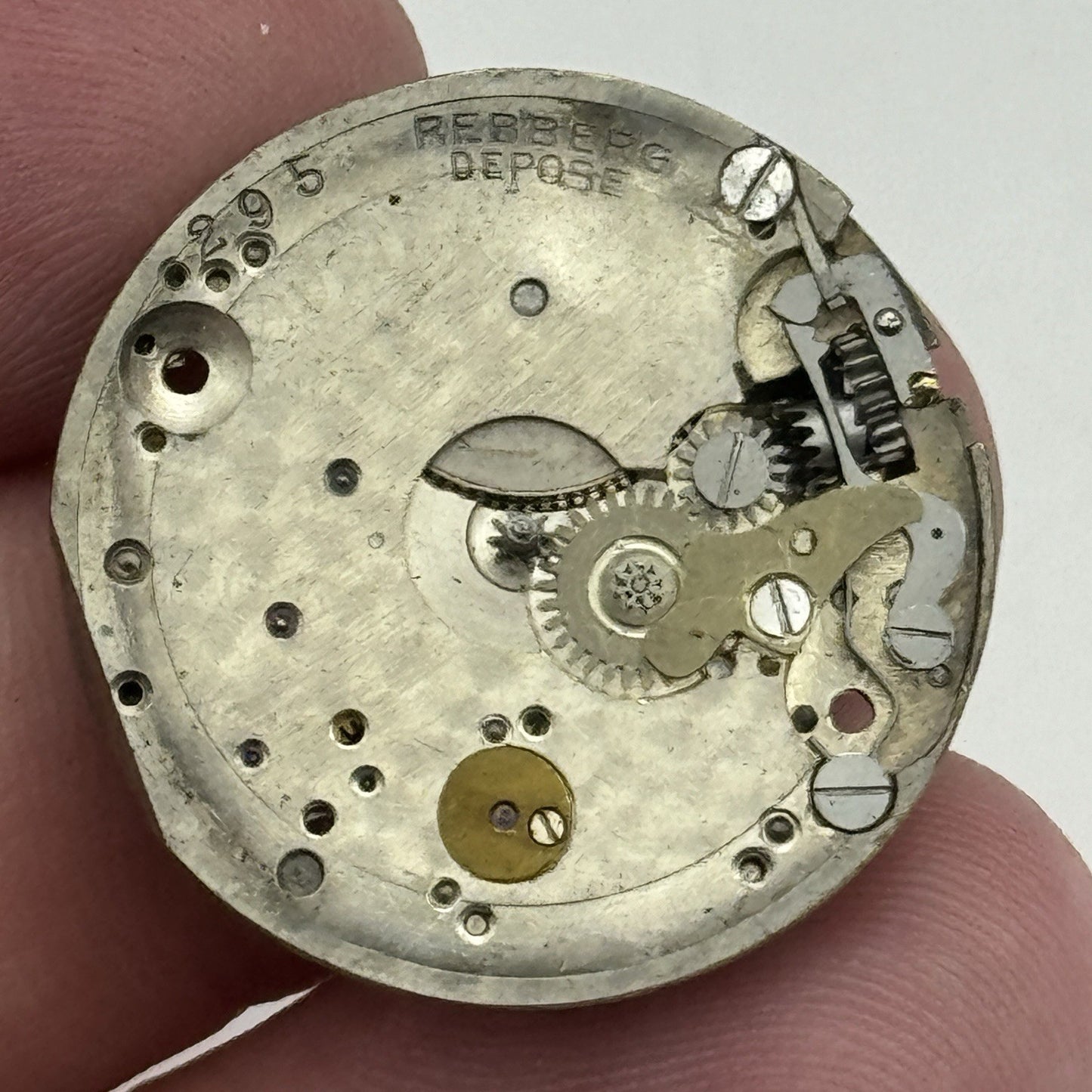 25.7mm Early ROLEX Rebberg Depose 15 Jewels Antique Watch Movement PARTS SPARES