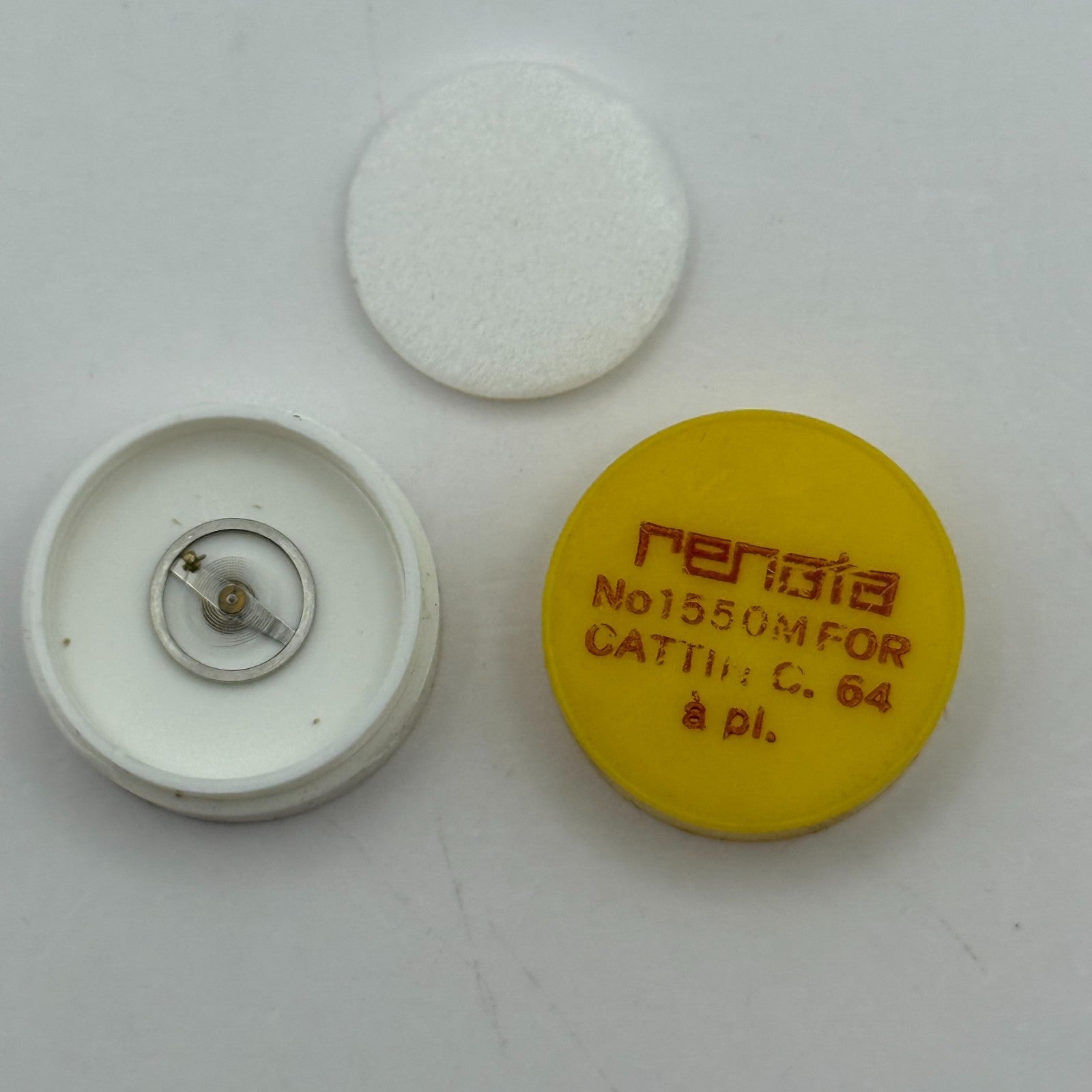 Cattin C.64 Balance Complete a pl. Renata 1550 M Watch Movement Parts Vintage