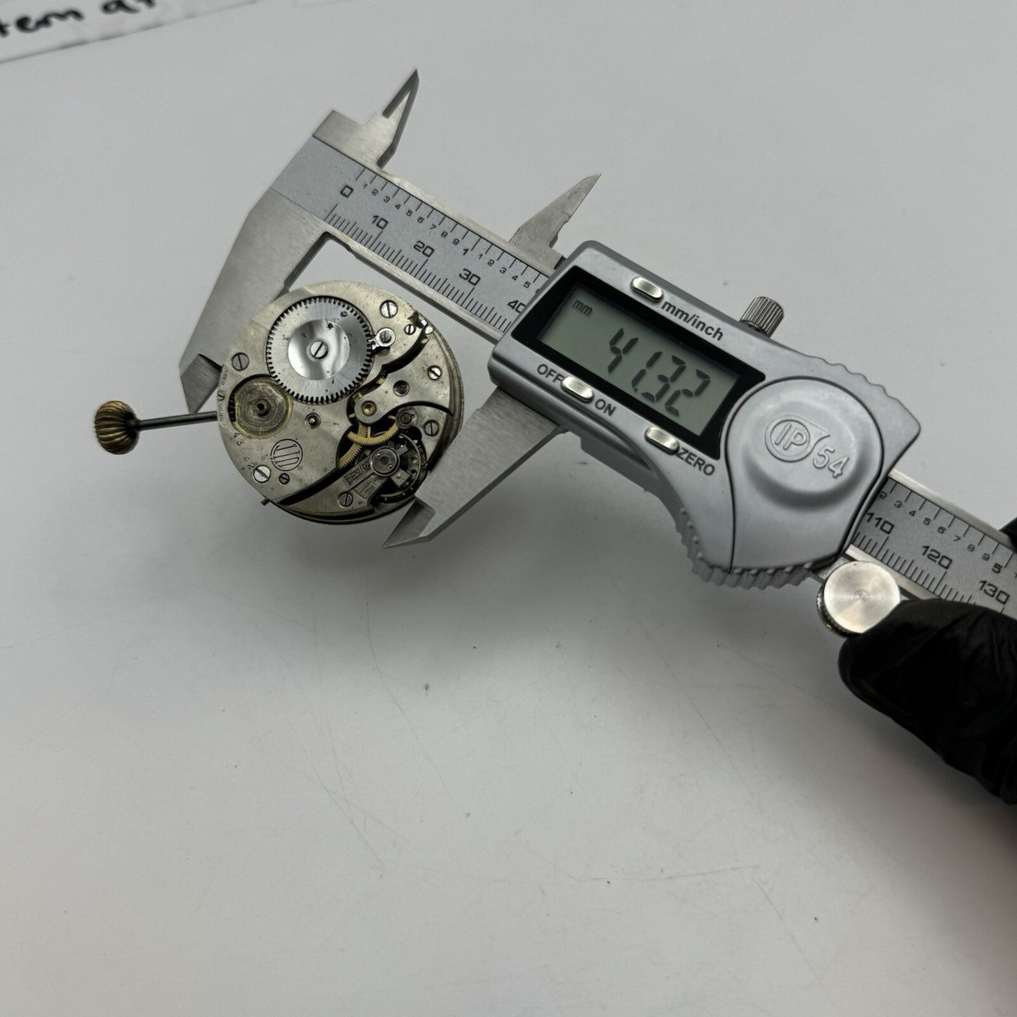 41.3mm Manual Wind UIT Top Wind Pocket Watch Movement Balance Damaged FOR PARTS