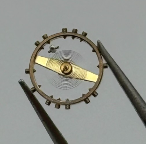 AV 120 Balance Wheel Complete And Spring 6 3/4–8’’’ 485 Watch Movement Parts NOS