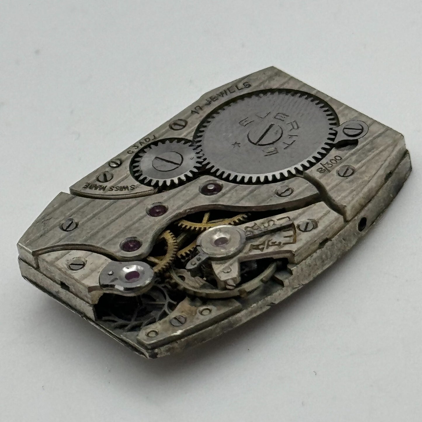 19.5mm Everite Peseux 110 Manual Wind Watch Movement Vintage Swiss PARTS SPARES