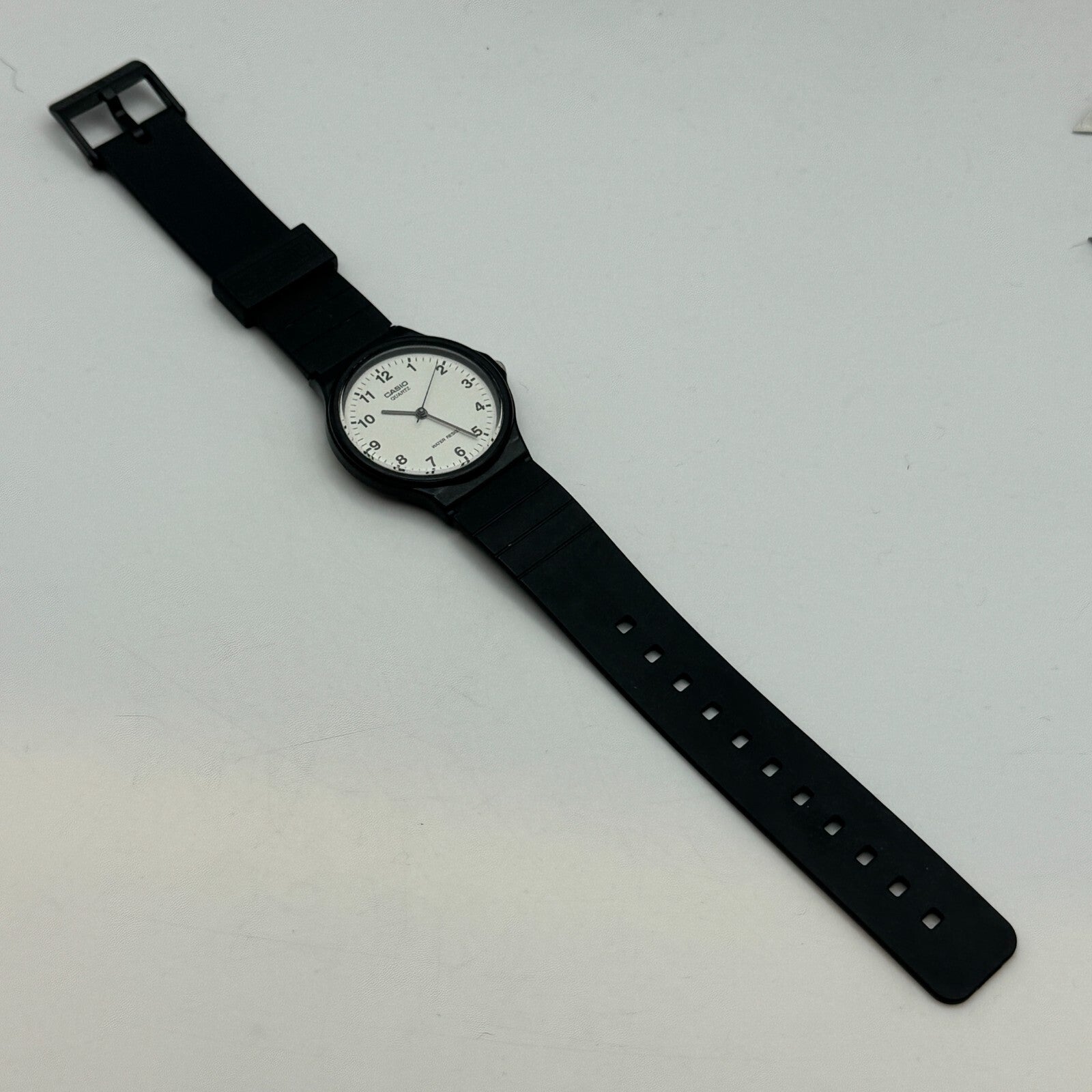 35mm Working Casio MQ-24 1330 Quartz Rubber Strap Watch New Battery 9 Inches