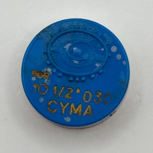 Cyma 030 Balance Complete 10 1/2''' Renata Watch Movement Parts DAMAGED