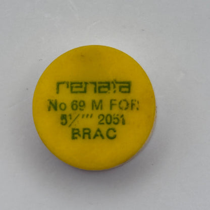 Brac 2051 Balance Wheel Complete And Spring  5½’’’ 69 M Watch Movement Parts NOS