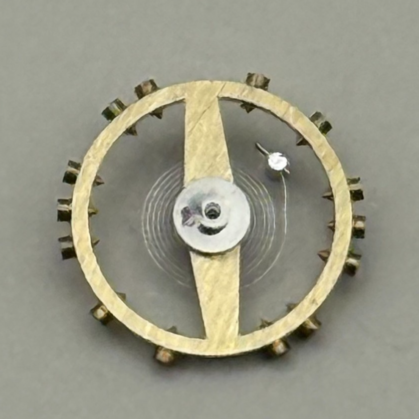 FEF 370 371 Balance Wheel Complete And Spring  176 Watch Movement Parts NOS