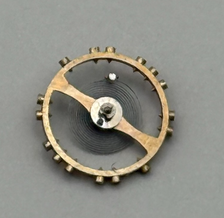 AS 1051 Balance Wheel Complete And Spring 5¼’’’ 34 M Watch Movement Parts NOS