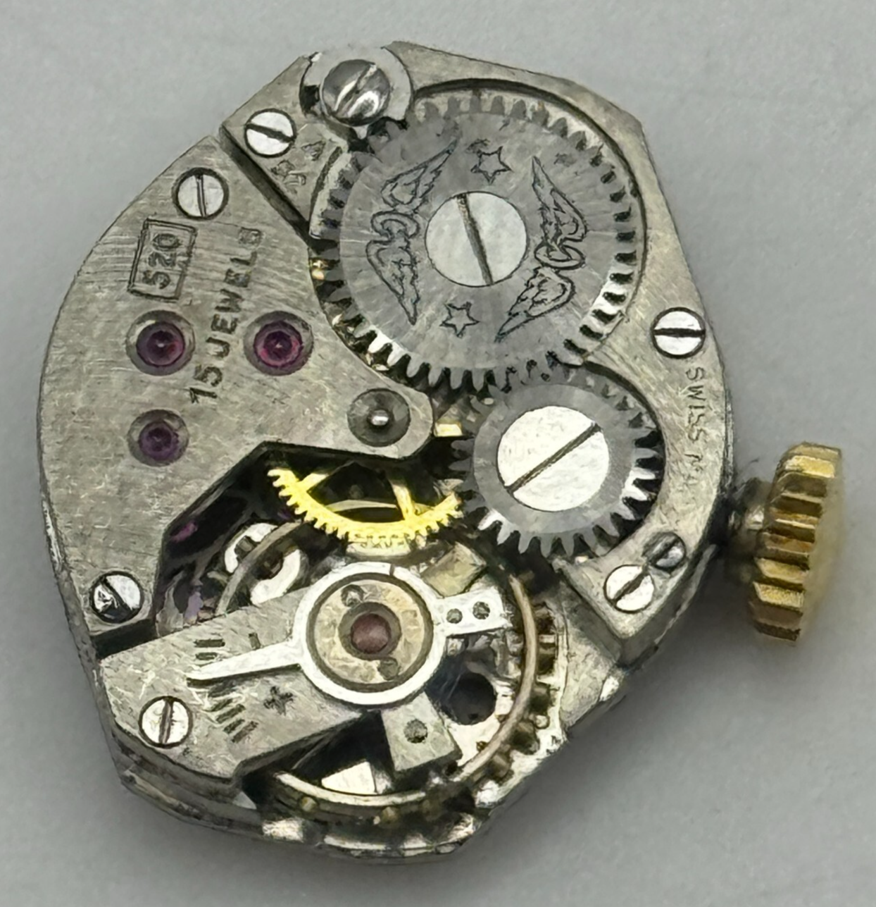 15.1mm Ladies Rotary 520 MD 15 Jewels Manual Wind Swiss Watch Movement PARTS