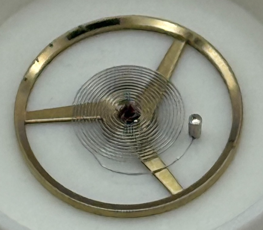 AS 1900 1906 Balance Wheel Complete And Spring 1577 M Watch Movement Parts NOS