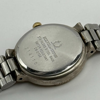 Solvil Et Titus Ladies Quartz Watch Date Dial Two Tone Bracelet Working 25mm