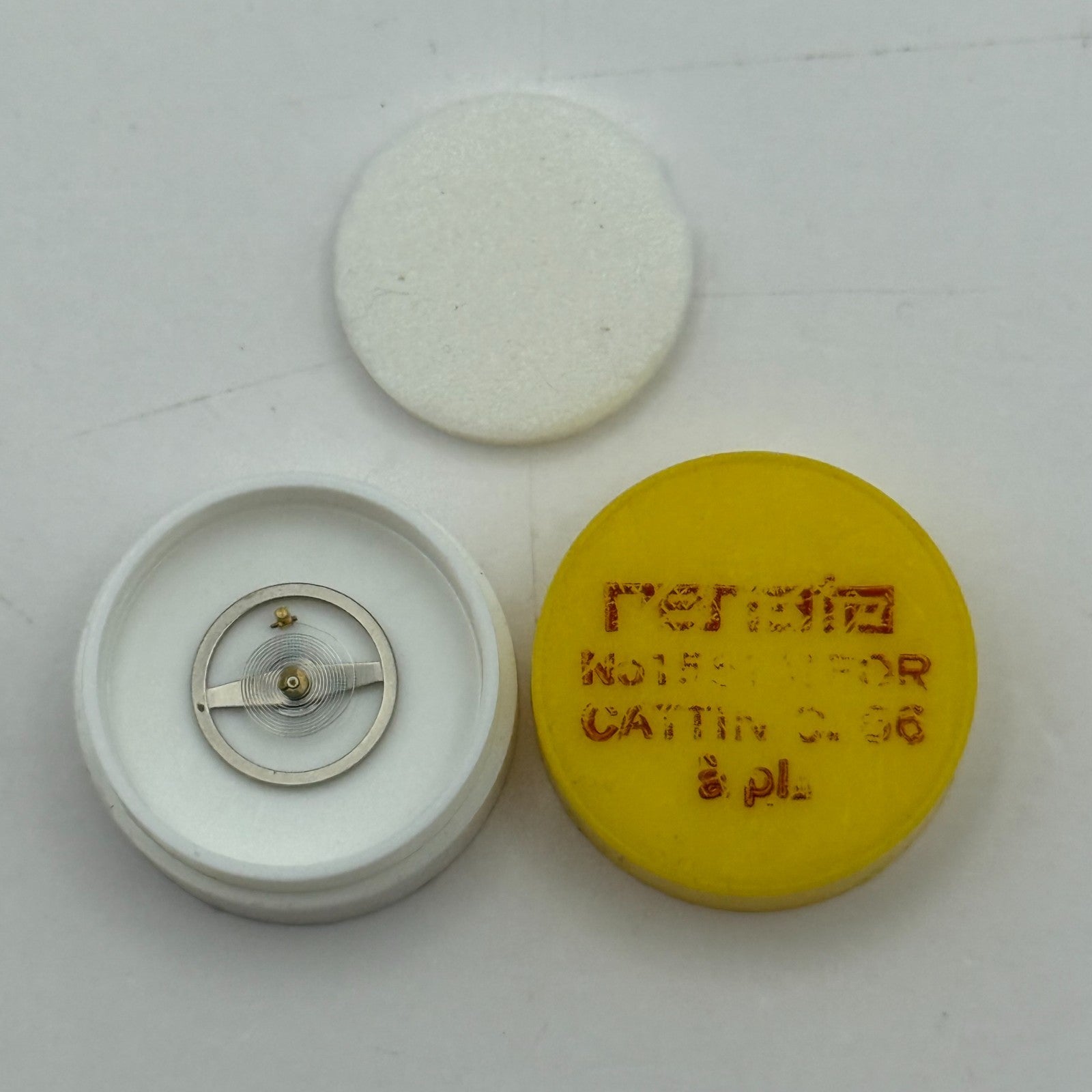 Cattin C. 66 Balance Wheel Complete And Spring  1551 M Watch Movement Parts 