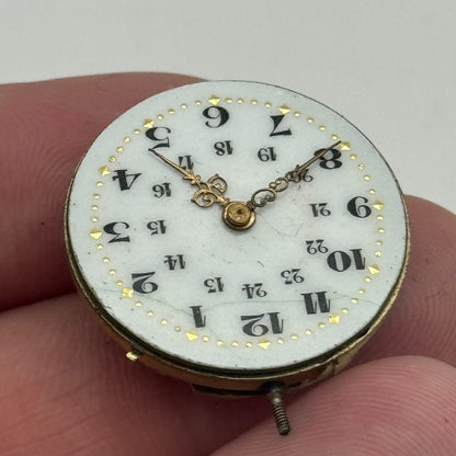 24.1mm Unidentified High Grade Manual Wind Watch Movement Vintage PARTS REPAIR