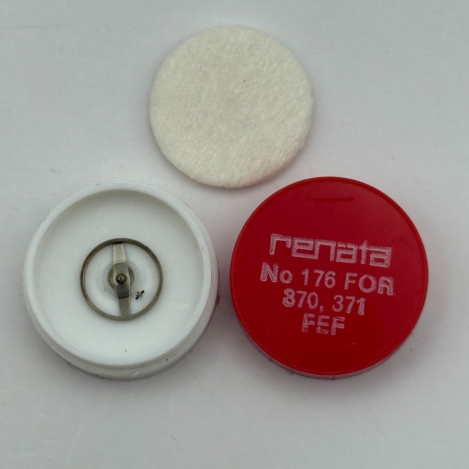 FEF 370 371 Balance Wheel Complete And Spring  176 Watch Movement Parts NOS