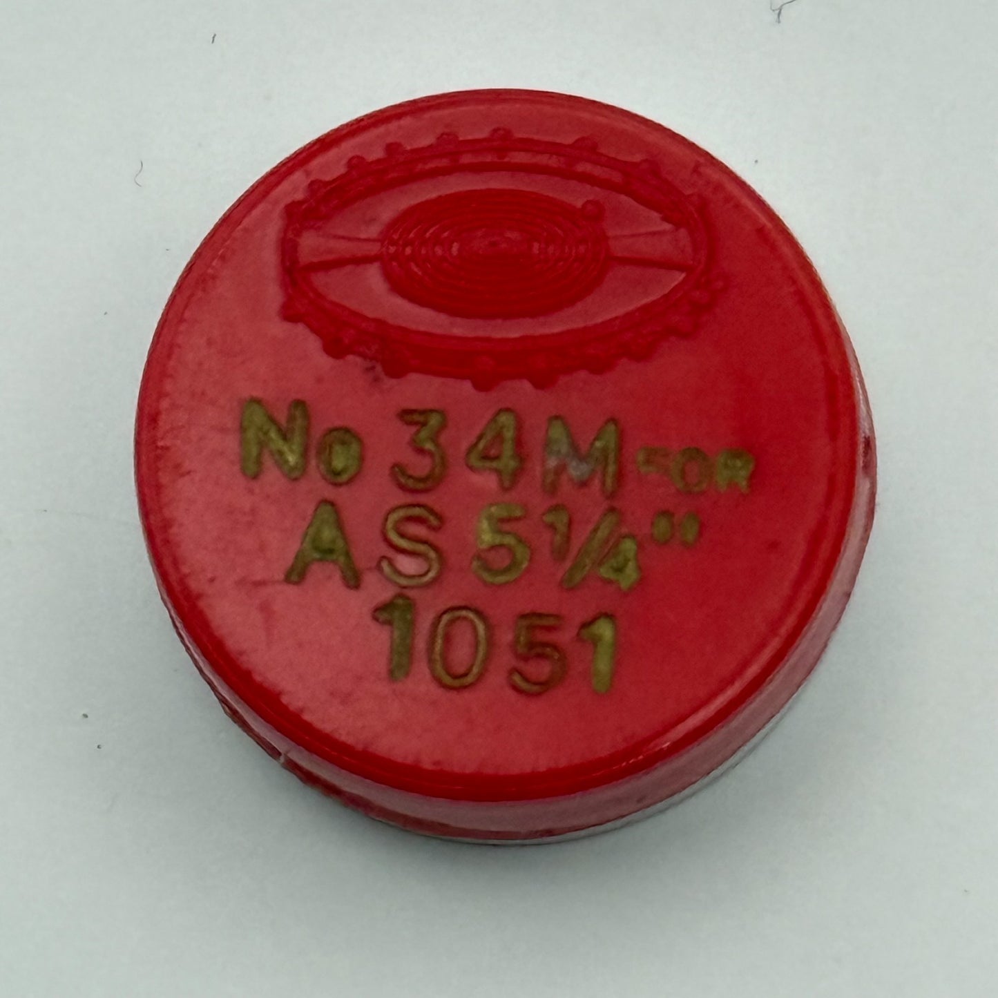 AS 1051 Balance Wheel Complete And Spring 5¼’’’ 34 M Watch Movement Parts NOS