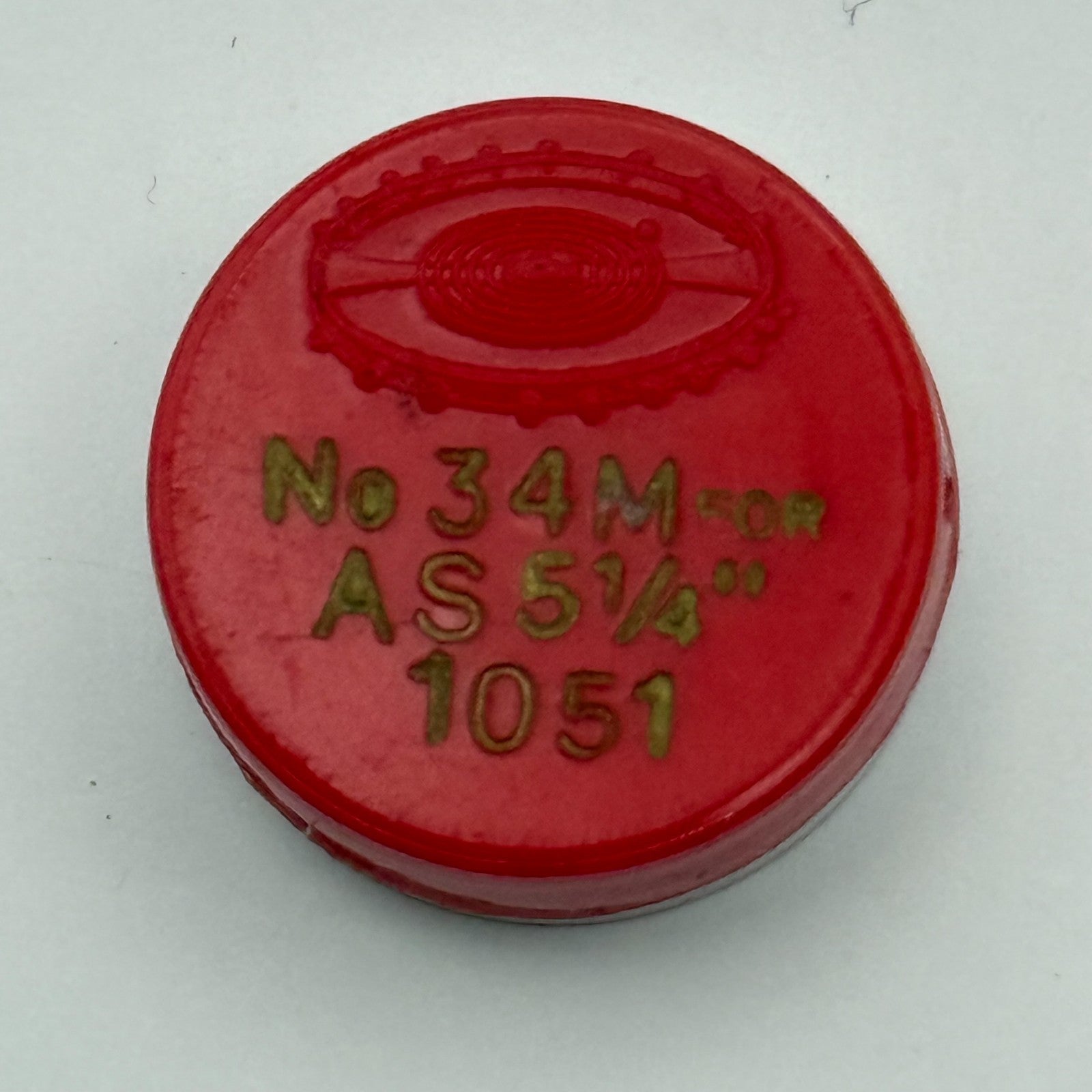 AS 1051 Balance Wheel Complete And Spring 5¼’’’ 34 M Watch Movement Parts NOS