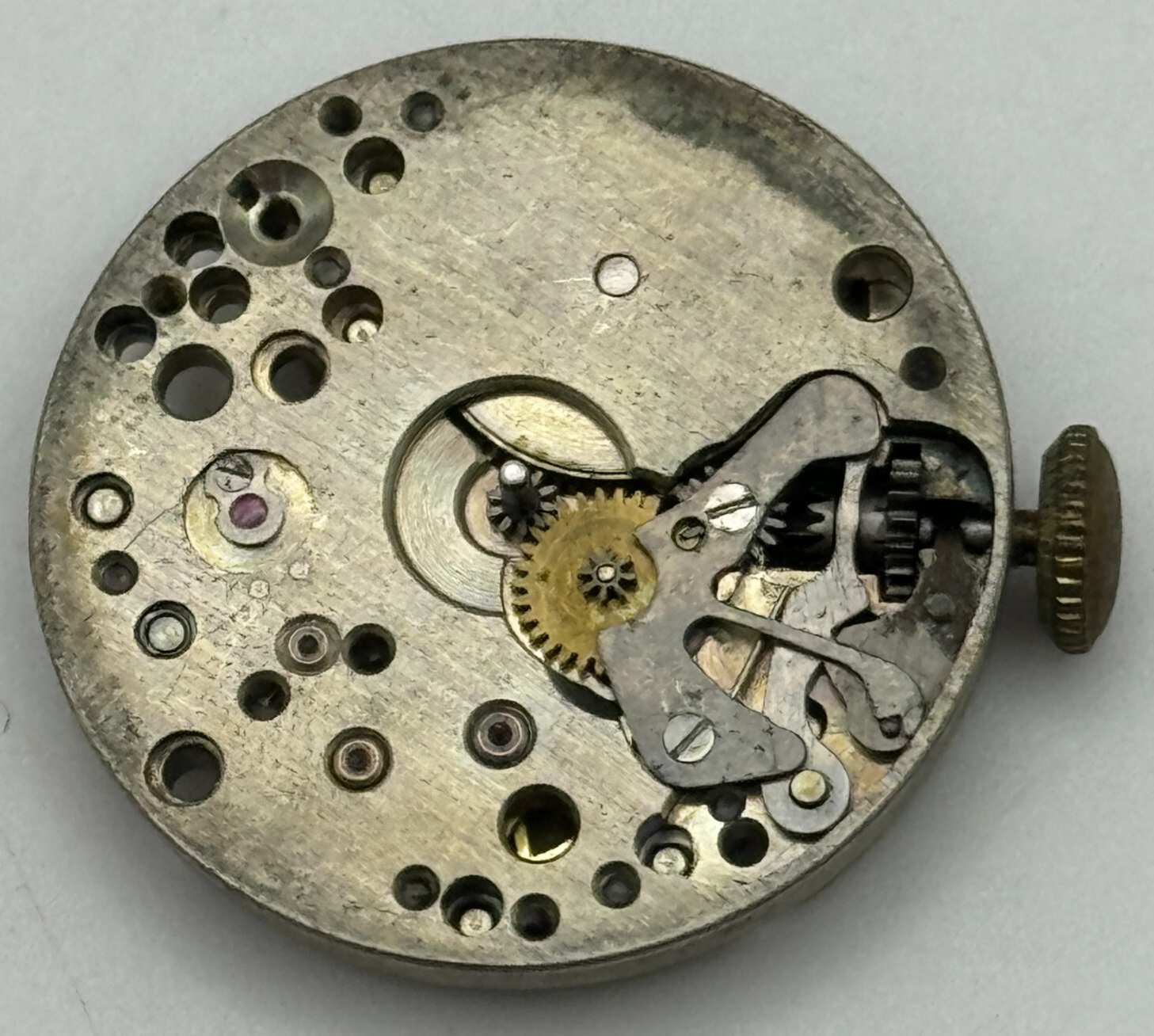 23.4mm Unidentified Cal 116 Manual Wind Watch Movement Swiss Vintage PARTS SPARE