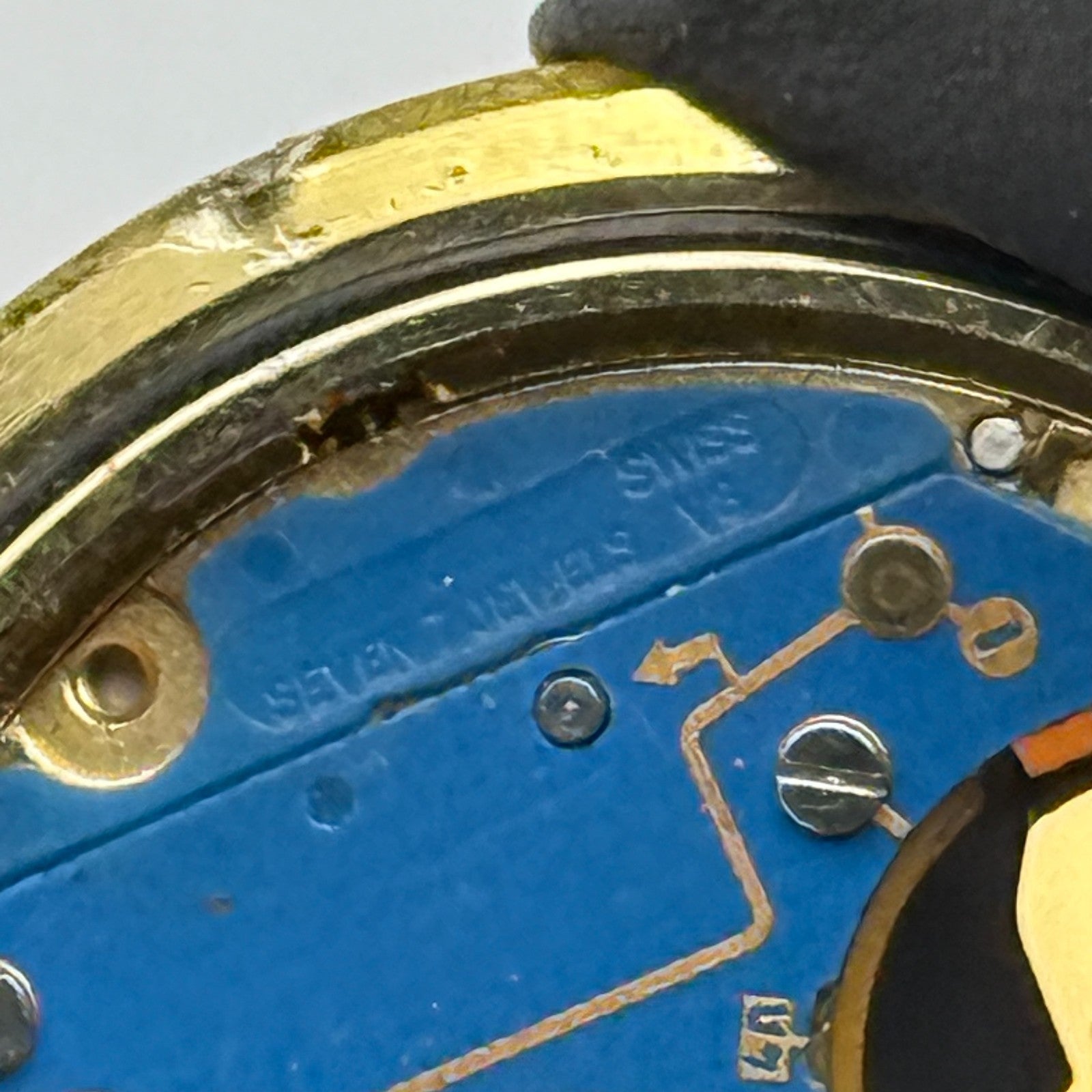 ETA 955.412 Quartz Watch Movement Rotary Elite Date Vintage Parts Repair 31mm