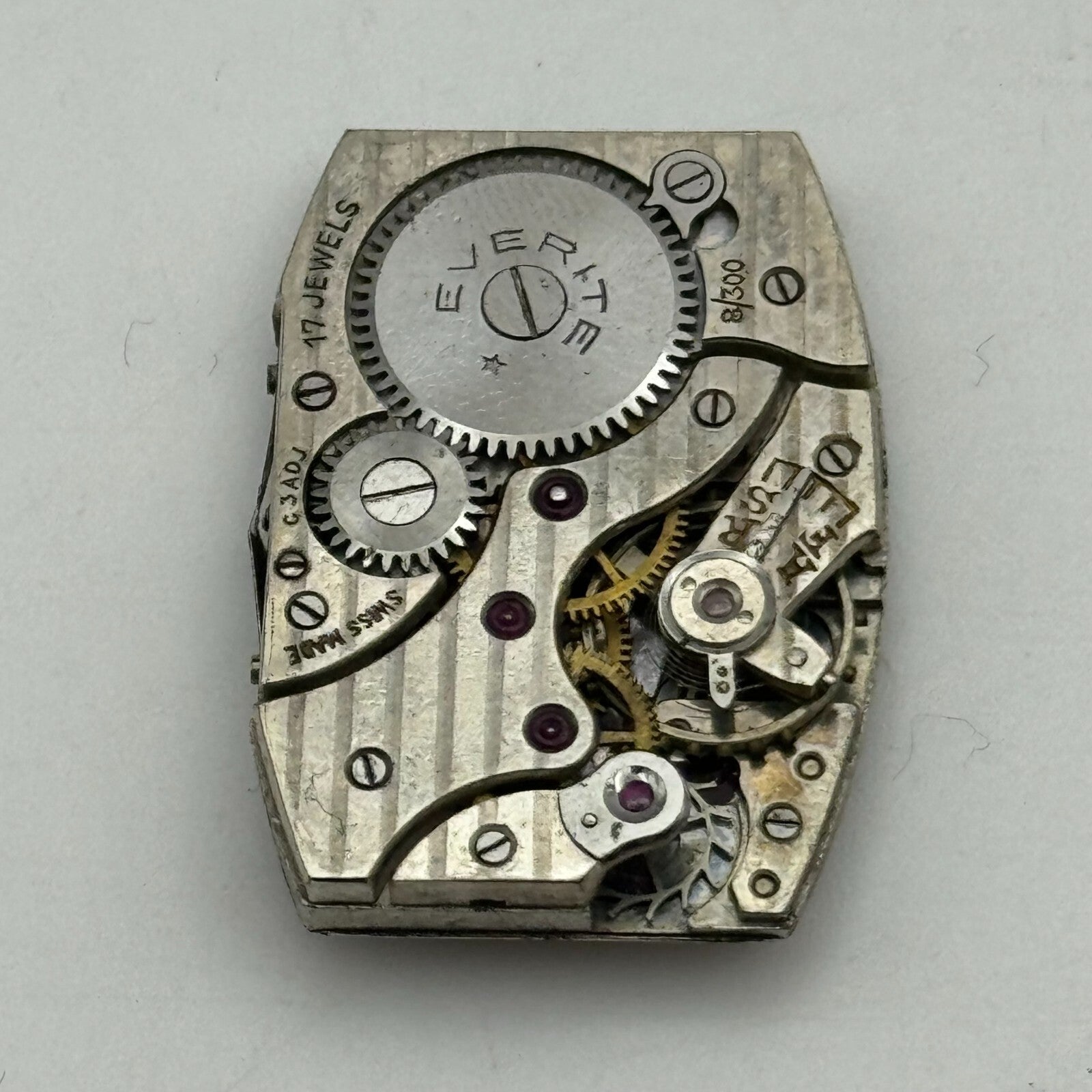 19.5mm Everite Peseux 110 Manual Wind Watch Movement Vintage Swiss PARTS SPARES