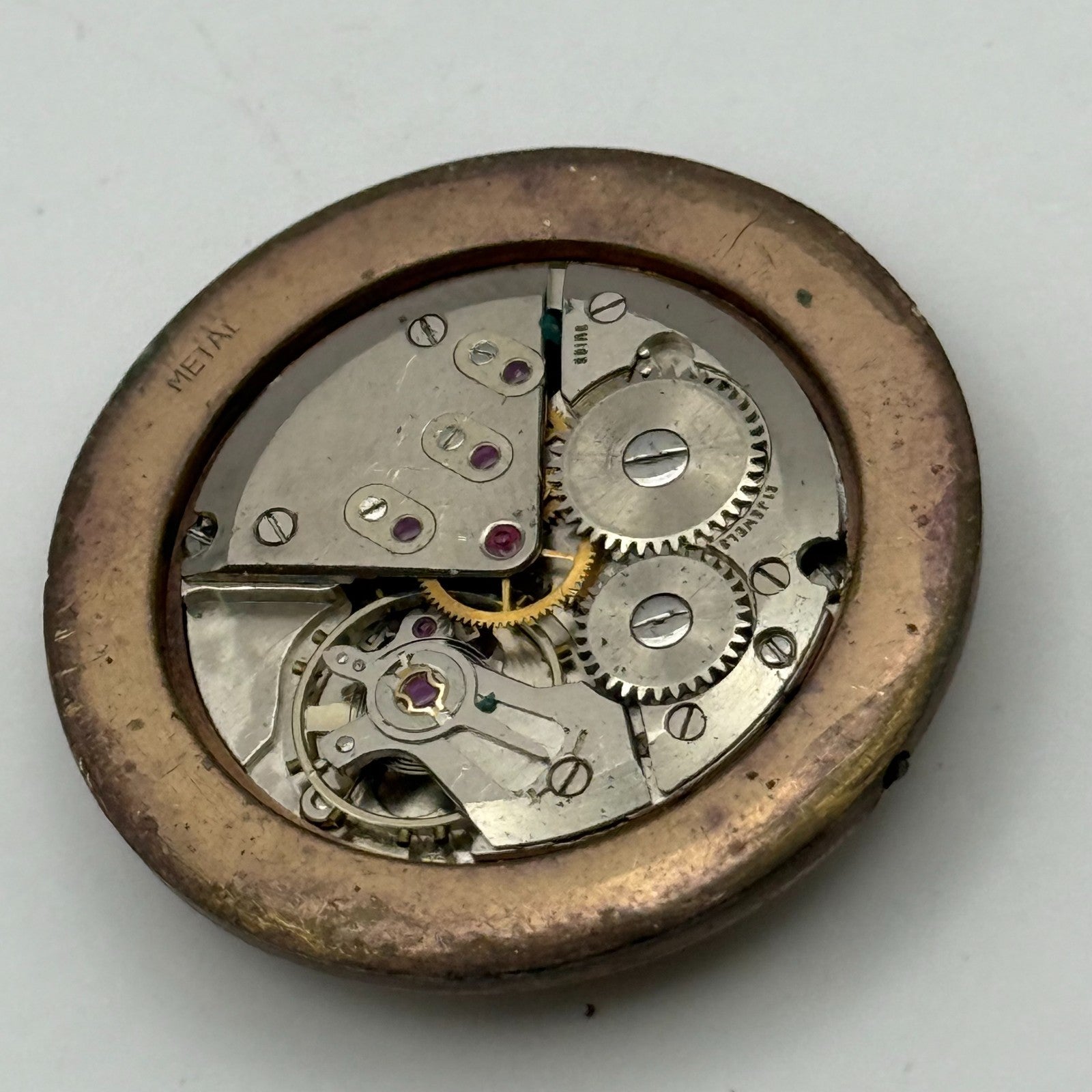 ETA 2390 Watch Movement Janus Manual Wind Vintage Swiss Parts Repair 32.6mm