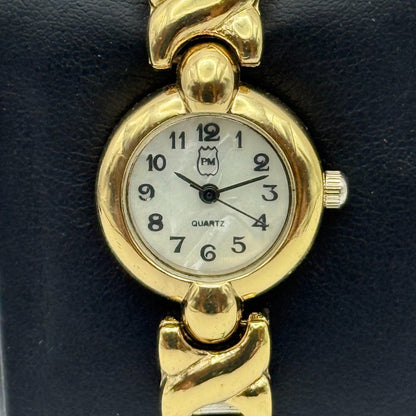 21mm Working Ladies Two Tone Philip Mercier S565S Quartz Watch Expandable Strap