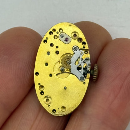 13.5mm Vintage High Grade Oval Brass Colour Manual Wind Watch Movement PARTS