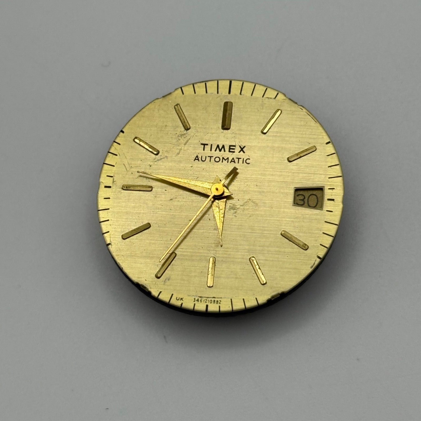 Timex UK Watch Movement Date Dial Automatic Vintage Parts Repair 29.4mm