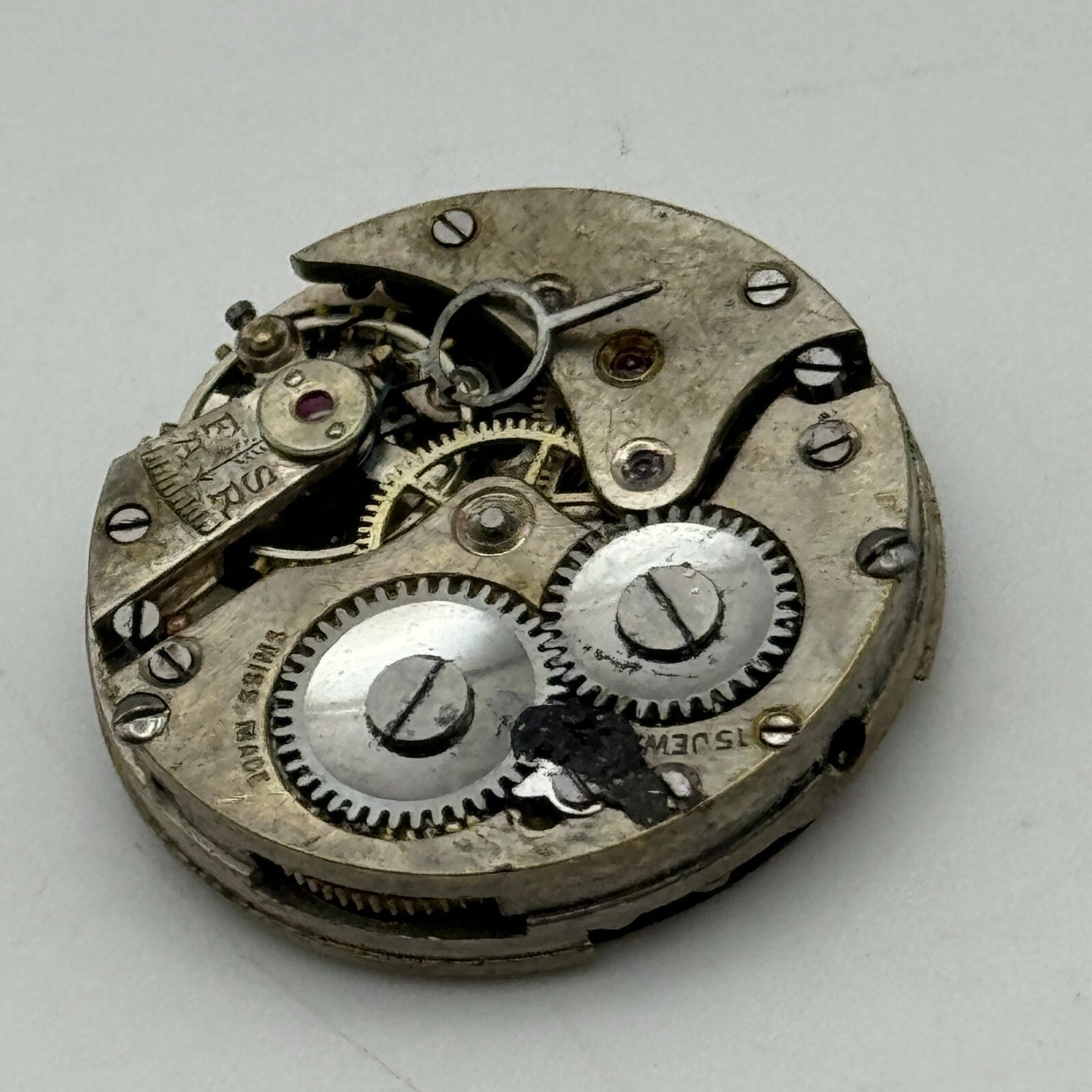 23.6mm Unidentified Swiss Sub Seconds Trench Watch Movement Manual Wind PARTS