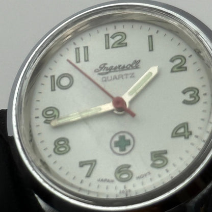 Ingersoll Nurses Fob Quartz Watch White Dial Silver Tone Japan Working 26mm