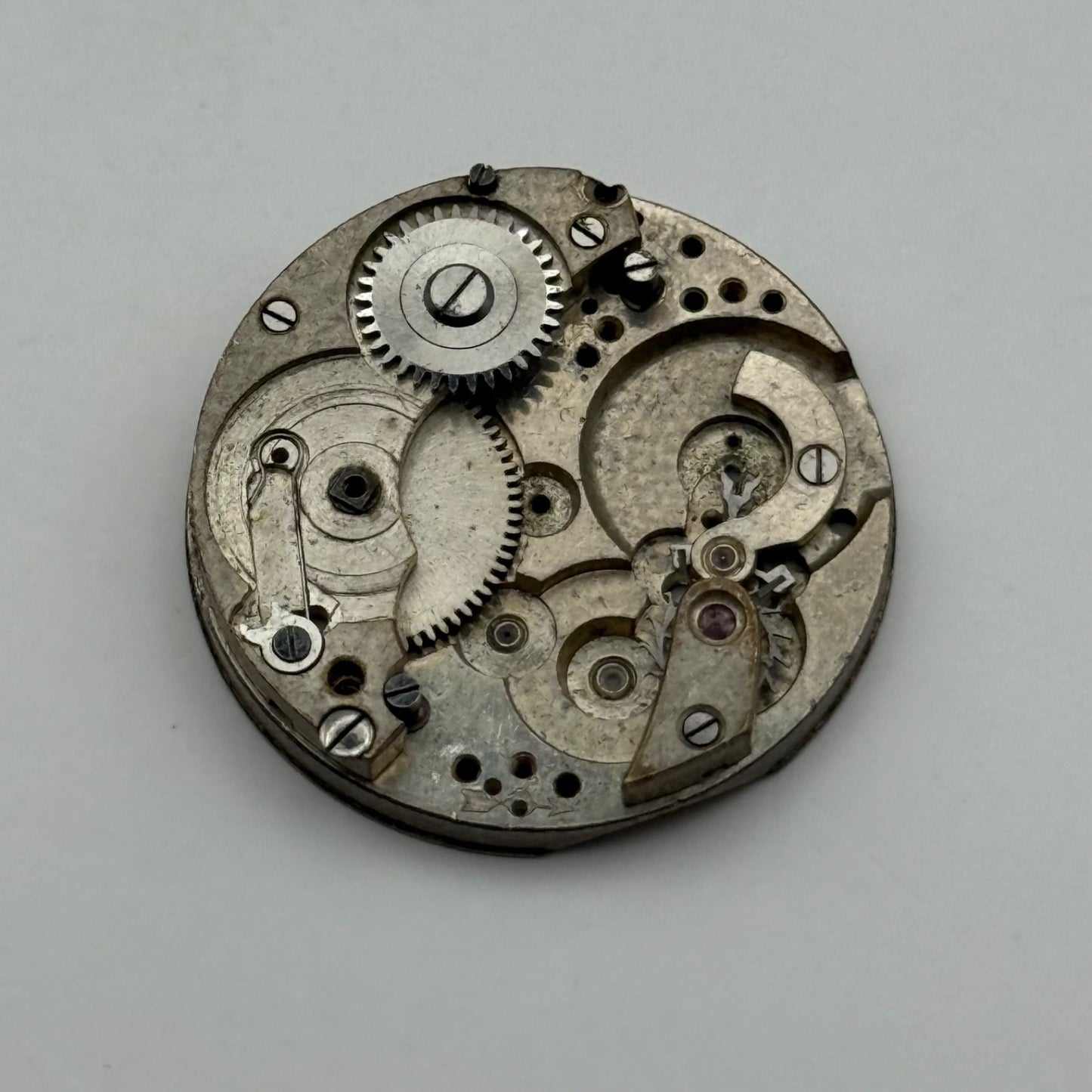Patent 51482 Watch Movement Manual Wind Vintage Incomplete Parts Repair 24.8mm